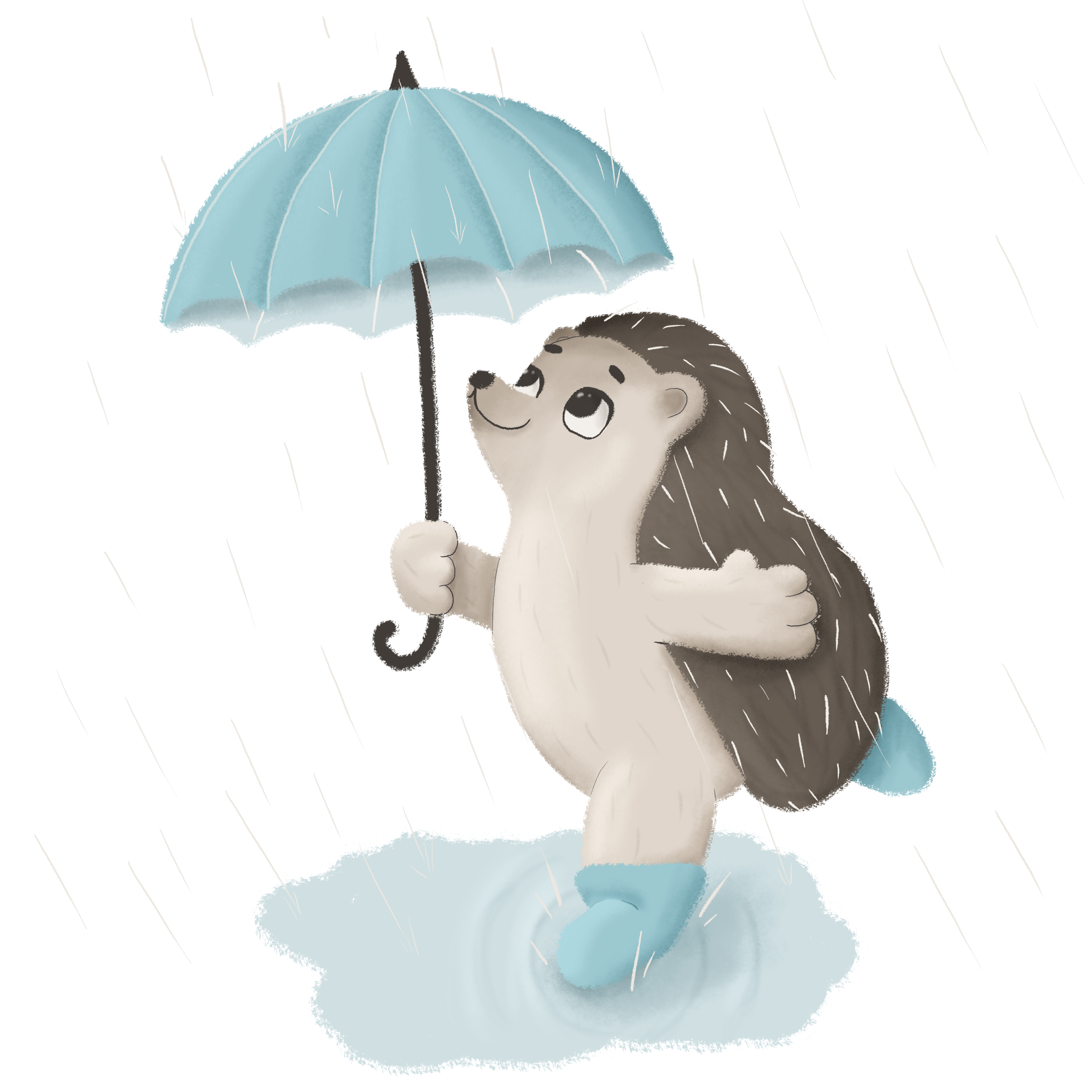 Ёжик с зонтиком. Еж с зонтом. Ежик под зонтом. Ежик и дождик. Ежик дождь