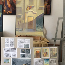 Утренний дворик