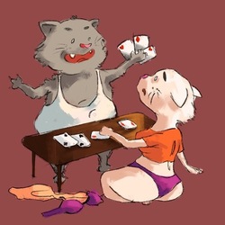 кошачий покер на раздевание