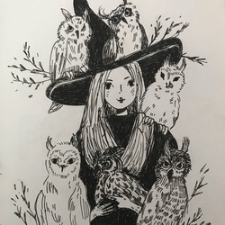 Ведьма с совами