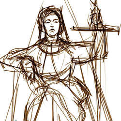 Sketch for Tarot Card