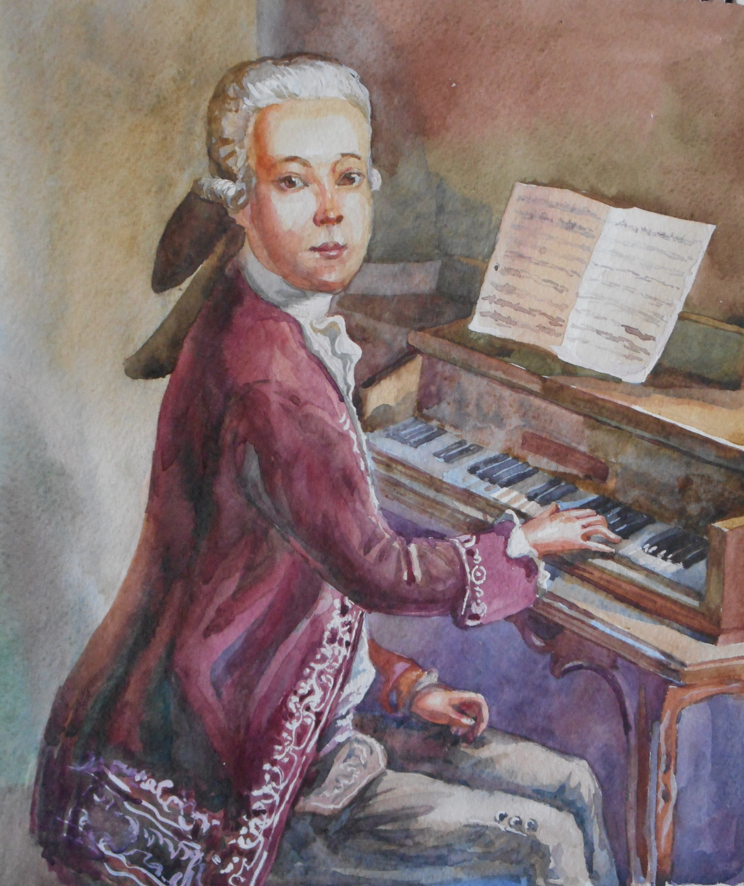 Маленький Моцарт портрет