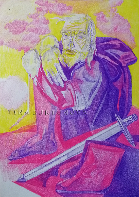 Странник, смотрящий на закат