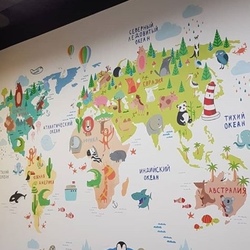 Роспись на стене
