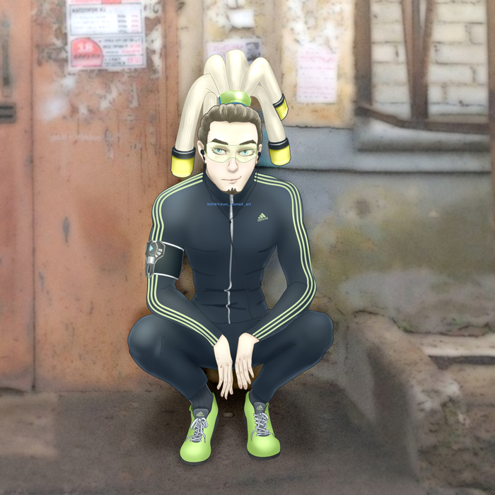 Иллюстрация Русифицированный Люсио. в стиле компьютерная графика