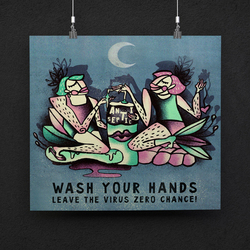 социальный плакат для мытья рук