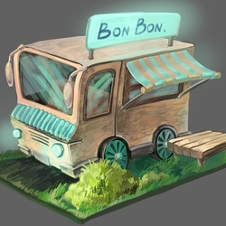 Фургон с конфетами