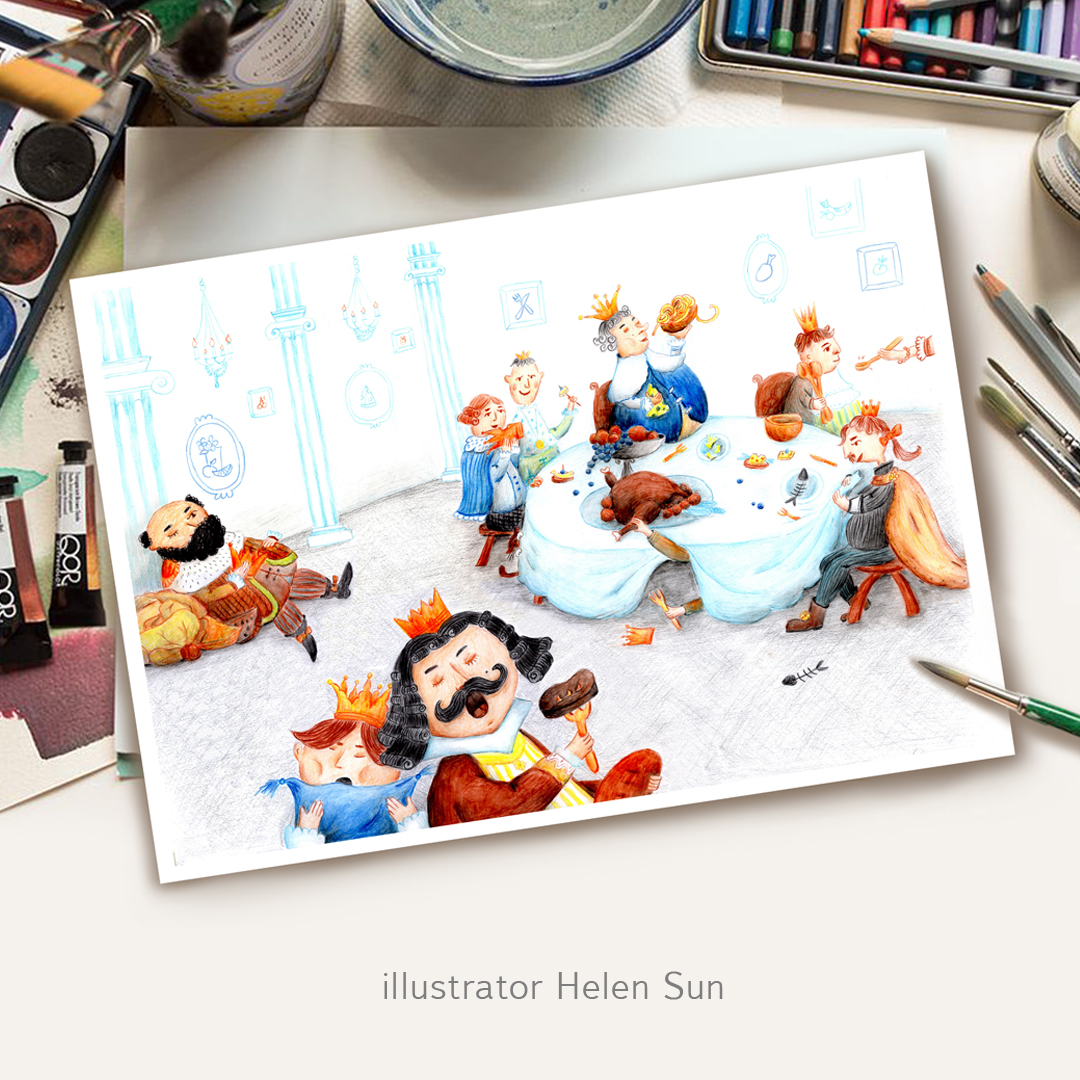 Иллюстрация Иллюстрация к сборнику сказок Джанни Родари в стиле