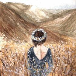 Девушка с венком