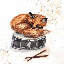 Лисёнок-барабанщик
