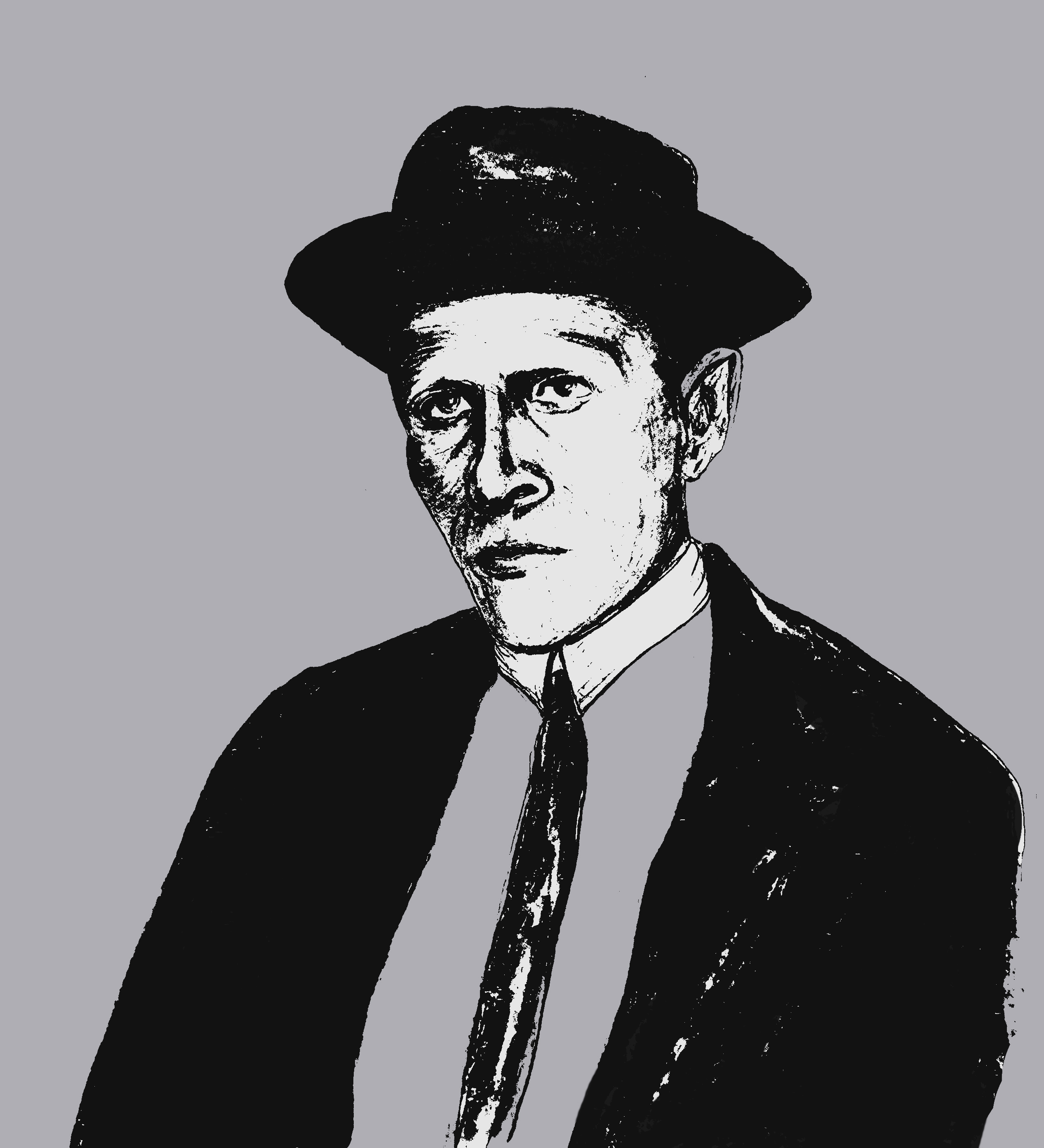 Иллюстрация Портреты писателей в стиле 2d, графика, книжная графика