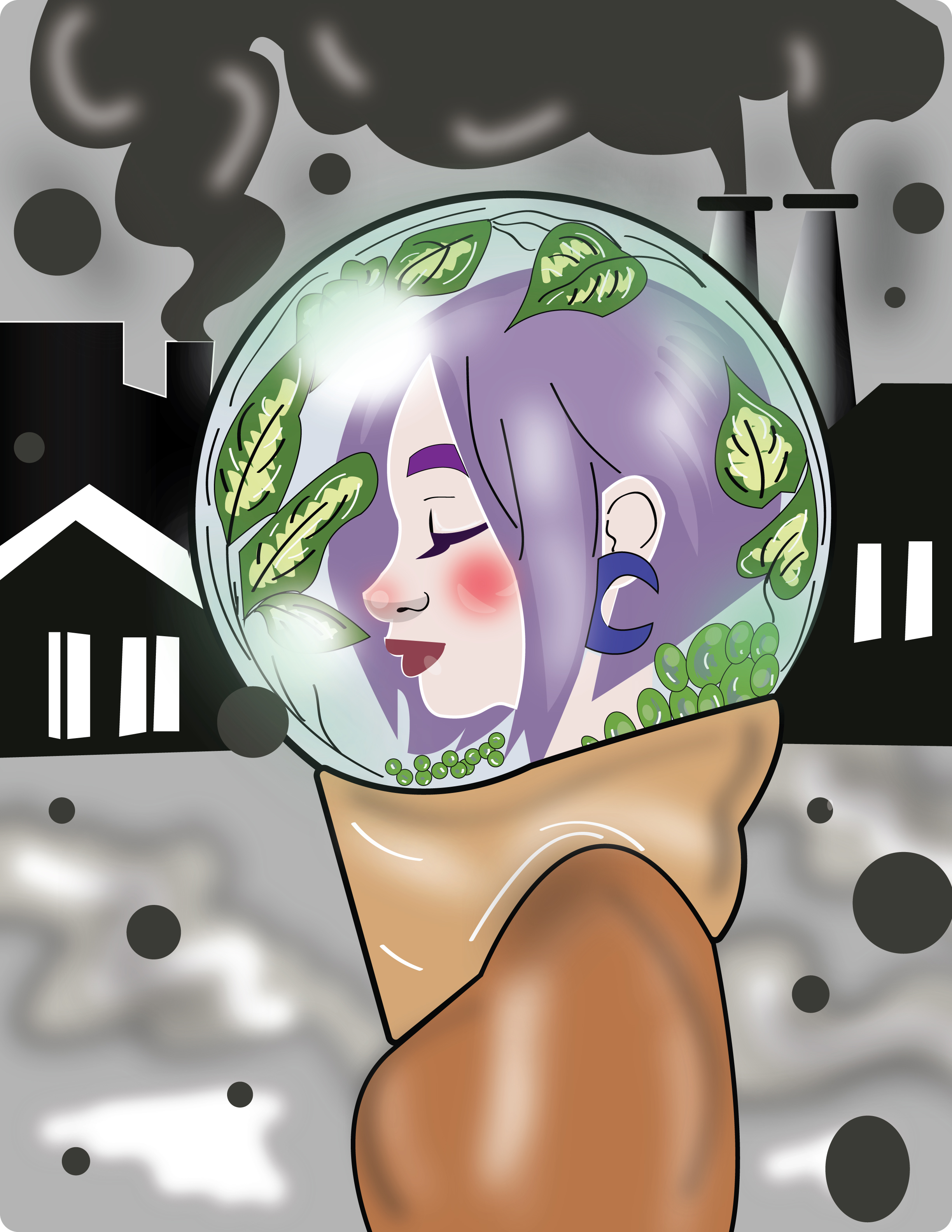 Девушка и экология