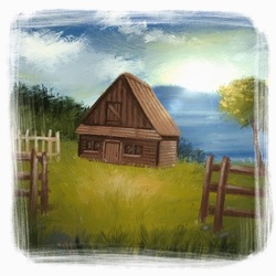 Скетч пейзажа