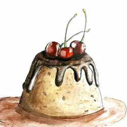 Миниатюрное пирожное в кружке 