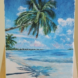 Пальма на берегу