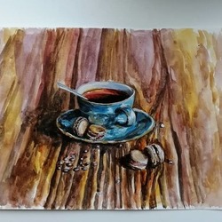 Чашечка с макарунами