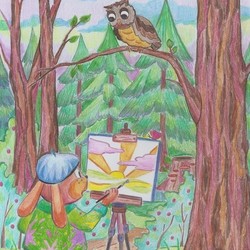 Лесной художник