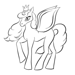 Векторная пони-принцесса