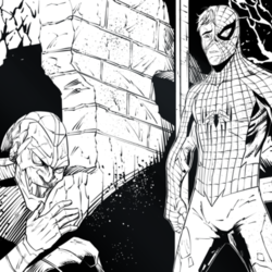 арт кадра из фильма человек-паук