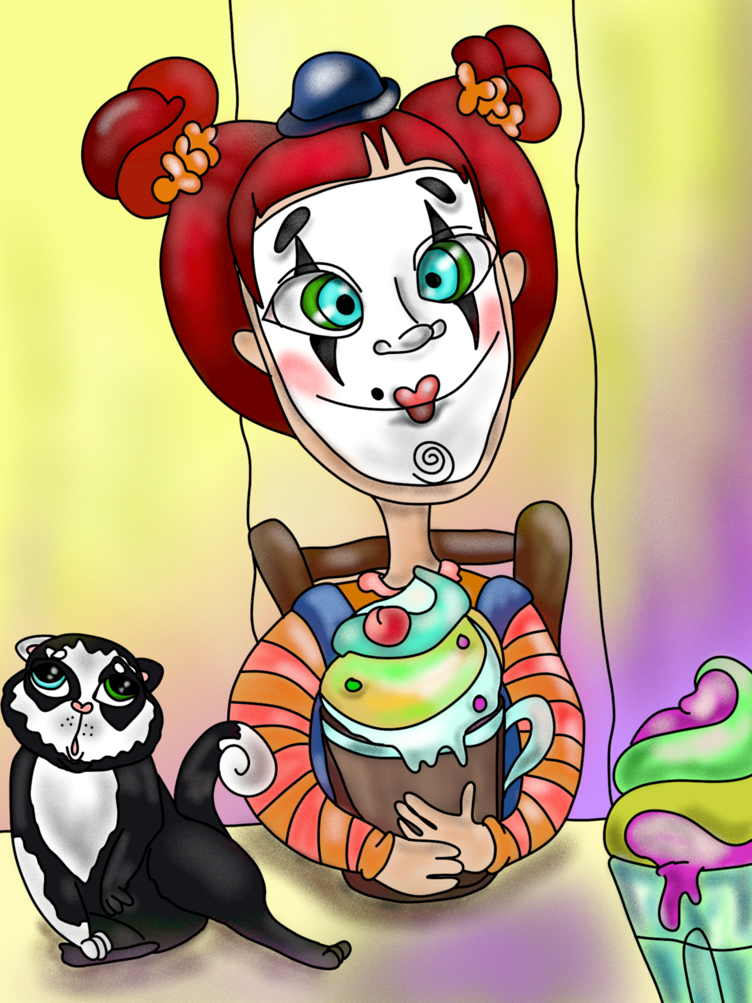 Мимка и кот Бо