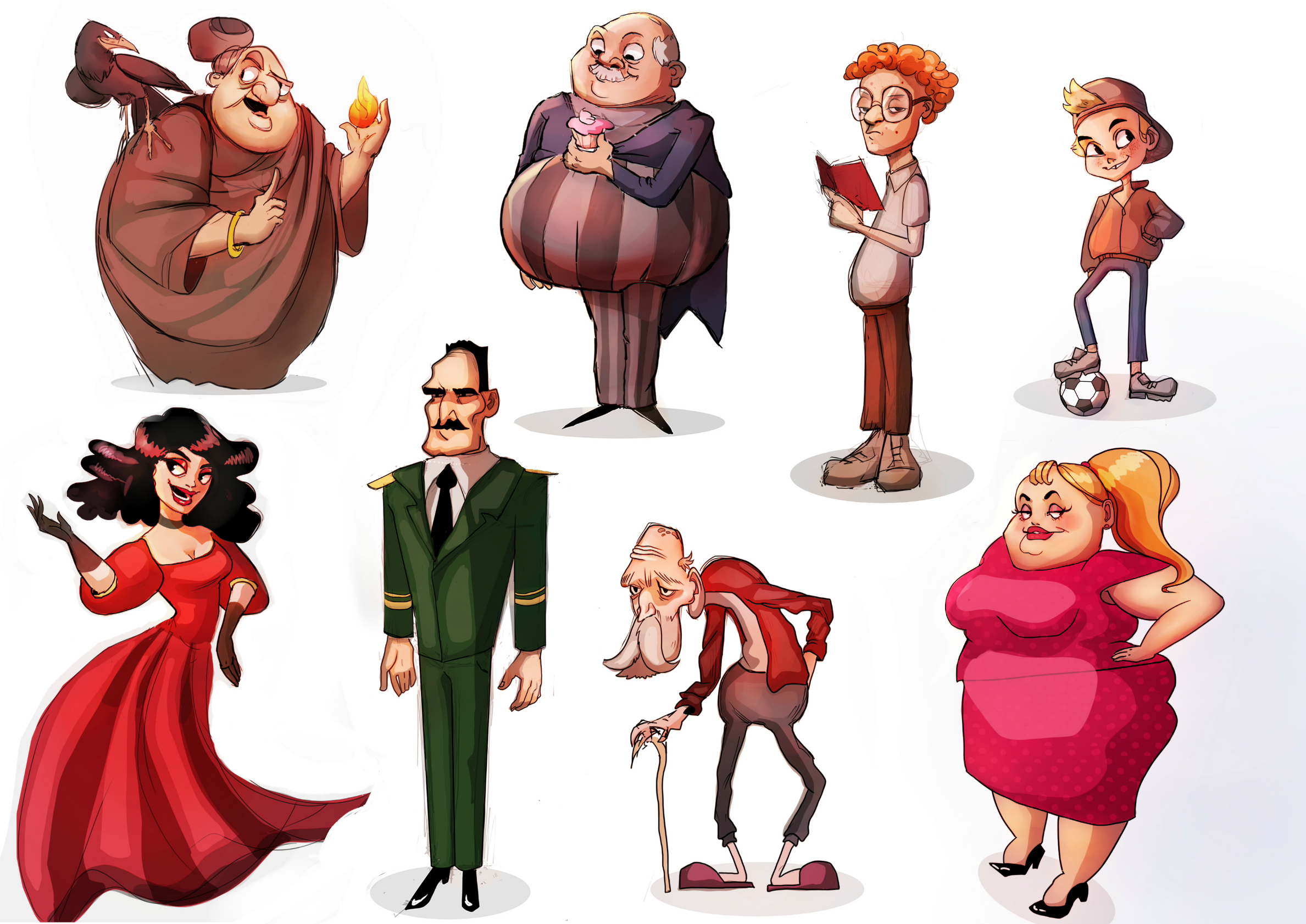 Иллюстрация Концепт арт персонажей в стиле 2d, комикс, персонажи