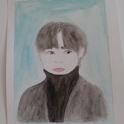 Акварельная работа.