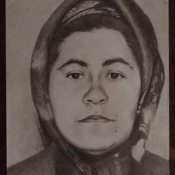 Drawing my grandma / Рисовал своего бабушку