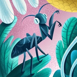 Иллюстрации для книги "Все о насекомых"