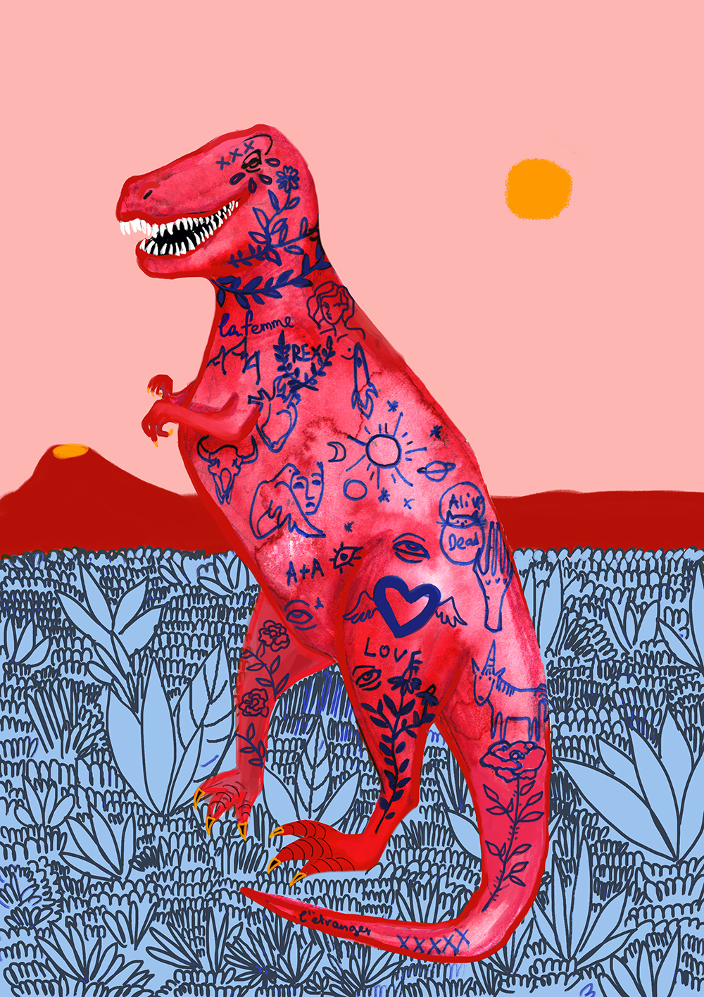 Иллюстрация Динозавр в стиле другое | Illustrators.ru