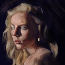 Живописный, цифровой портрет 