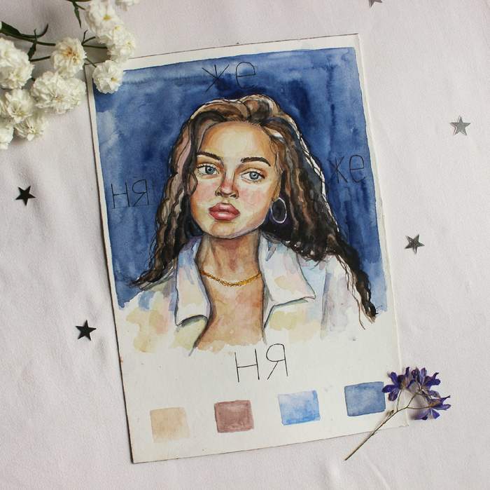 Иллюстрация Портрет по фото в стиле портрет | Illustrators.ru