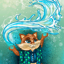 Кот - повелитель воды