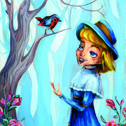 Иллюстрация заставка к книге "Таинственный сад"