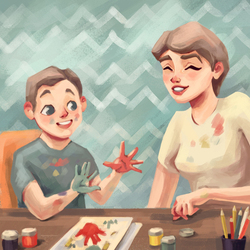 Мама и малыш. Метафорическая карта