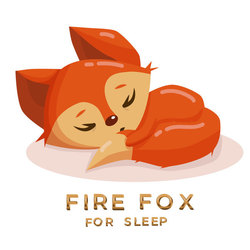 Логотип для магазину піжам та постільної білизни "Fire Fox for sleep"