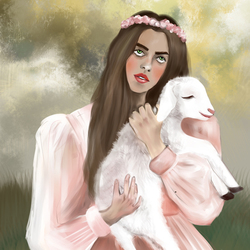 Портрет с козленком