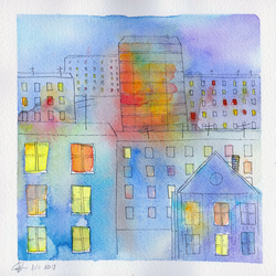 Ночной двор