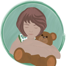 Девочка с мишкой