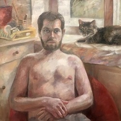 Человек и кот