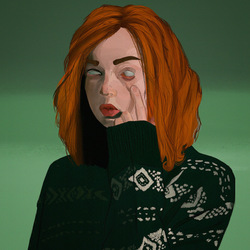 Рыжая девушка