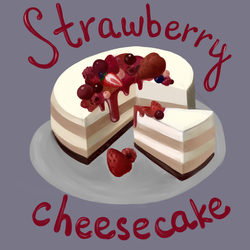 клубничный чизкейк