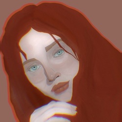 Рыжая девушка цветение 