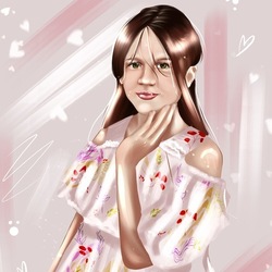 Портрет по бёдра.