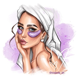 Девушка с патчами