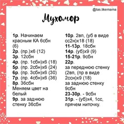 Оформление схемы вязания