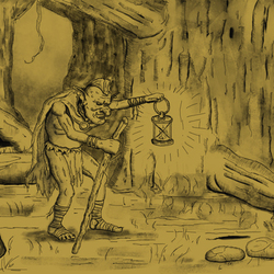 Гоблин в темном лесу