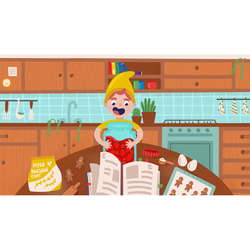 Приготовление волшебного печенья