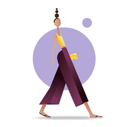 Девушка на прогулке