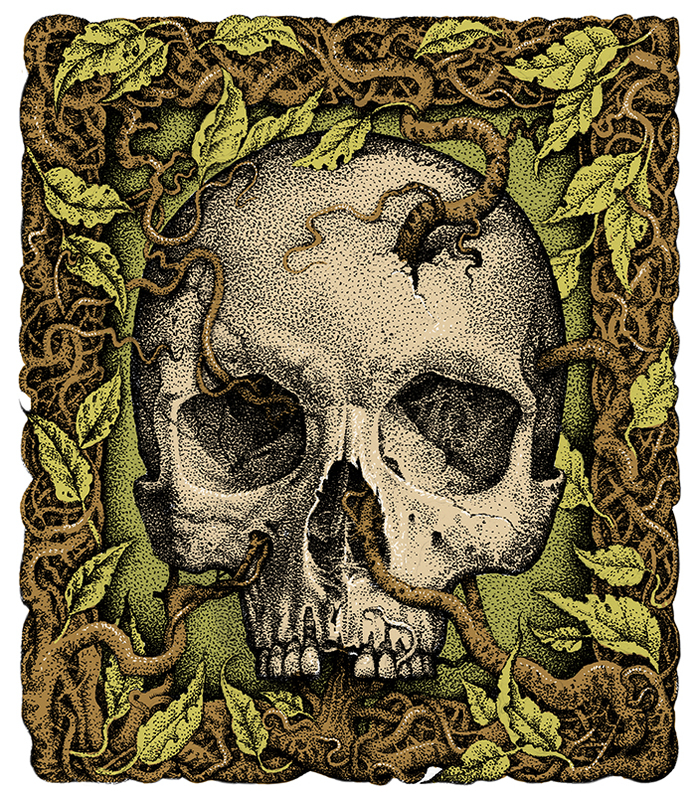 Иллюстрация Принт на футболку в стиле графика | Illustrators.ru