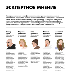 Портреты колумнистов. Вёрстка